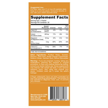 Calcium with Magnesium Liquid 30 Packets